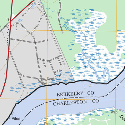 US Forest Service - Topo Cainhoy, SC FSTopo Legacy digital map