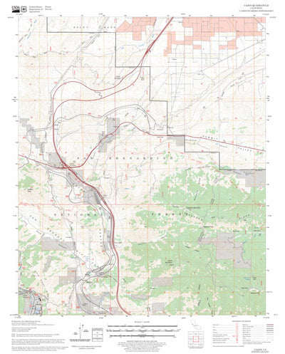 US Forest Service - Topo Cajon, CA FSTopo Legacy digital map