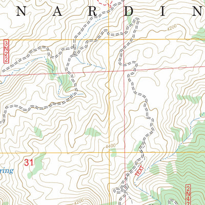 US Forest Service - Topo Cajon, CA FSTopo Legacy digital map