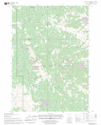 US Forest Service - Topo Calamity Butte, OR FSTopo Legacy digital map