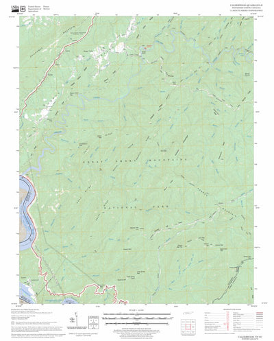 US Forest Service - Topo Calderwood, TN - NC FSTopo Legacy digital map