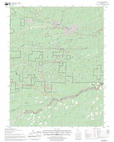 US Forest Service - Topo Caldor, CA FSTopo Legacy digital map