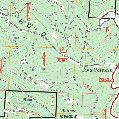 US Forest Service - Topo Caldor, CA FSTopo Legacy digital map