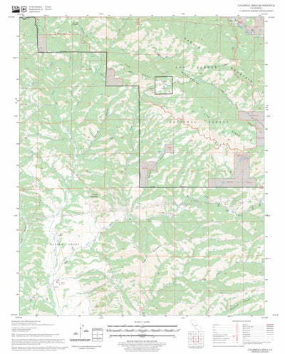US Forest Service - Topo Caldwell Mesa, CA FSTopo Legacy digital map