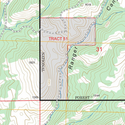 US Forest Service - Topo Caldwell Mesa, CA FSTopo Legacy digital map