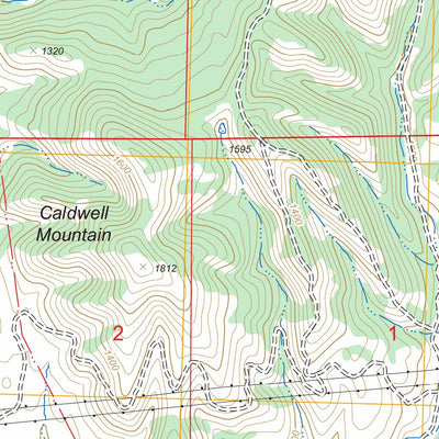 US Forest Service - Topo Caldwell Mesa, CA FSTopo Legacy digital map