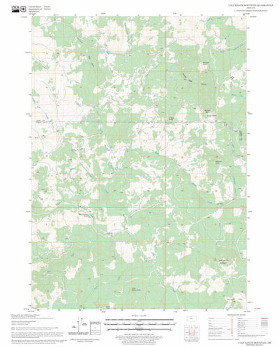 US Forest Service - Topo Calf Ranch Mountain, OR FSTopo Legacy digital map