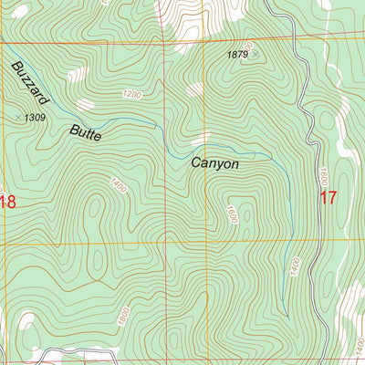 US Forest Service - Topo Calf Ranch Mountain, OR FSTopo Legacy digital map