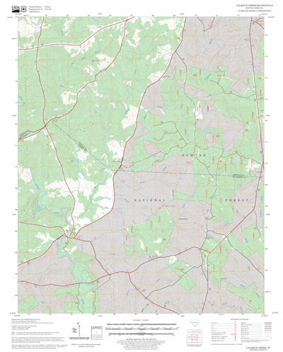 US Forest Service - Topo Calhoun Creek, SC FSTopo Legacy digital map