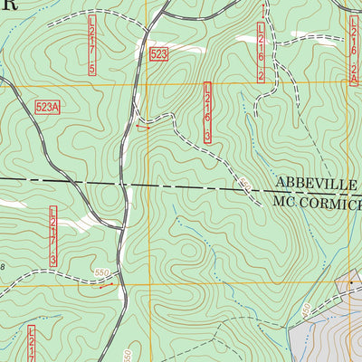US Forest Service - Topo Calhoun Creek, SC FSTopo Legacy digital map