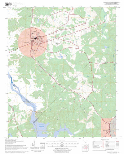 US Forest Service - Topo Calhoun Falls, SC - GA FSTopo Legacy digital map