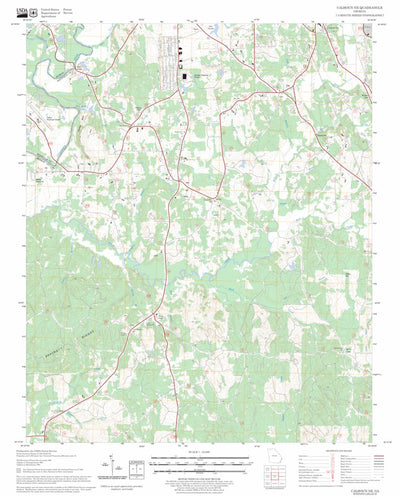 US Forest Service - Topo Calhoun NE, GA FSTopo Legacy digital map