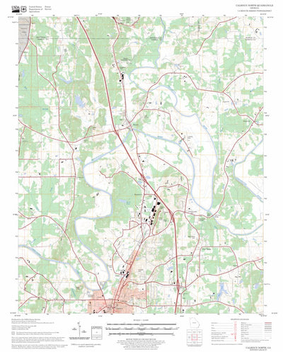 US Forest Service - Topo Calhoun North, GA FSTopo Legacy digital map