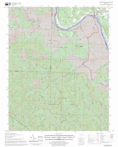 US Forest Service - Topo Calico Rock, AR FSTopo Legacy digital map