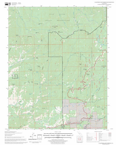 US Forest Service - Topo California Hot Springs, CA FSTopo Legacy digital map