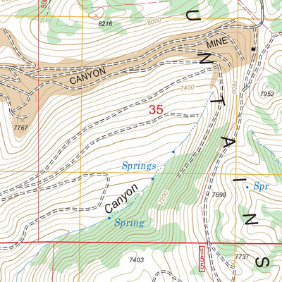 US Forest Service - Topo California Mountain, NV FSTopo Legacy digital map