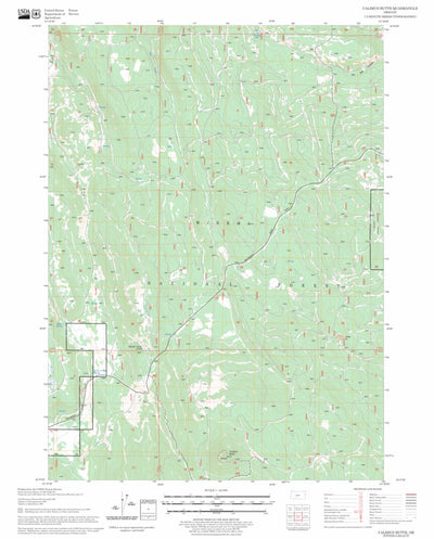 US Forest Service - Topo Calimus Butte, OR FSTopo Legacy digital map