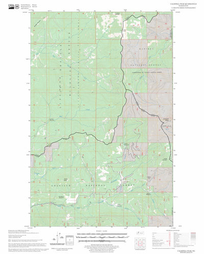US Forest Service - Topo Calispell Peak, WA FSTopo Legacy digital map