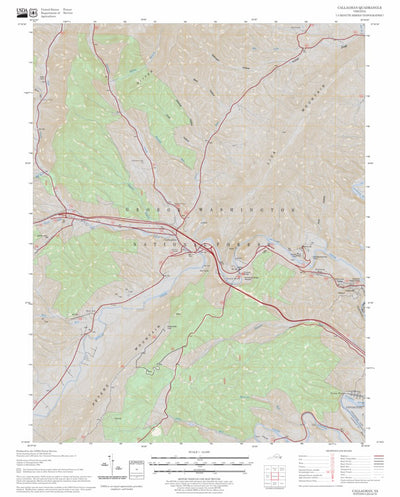 US Forest Service - Topo Callaghan, VA FSTopo Legacy digital map