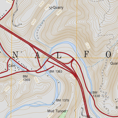 US Forest Service - Topo Callaghan, VA FSTopo Legacy digital map