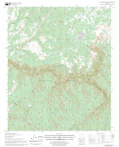 US Forest Service - Topo Calloway Butte, AZ FSTopo Legacy digital map