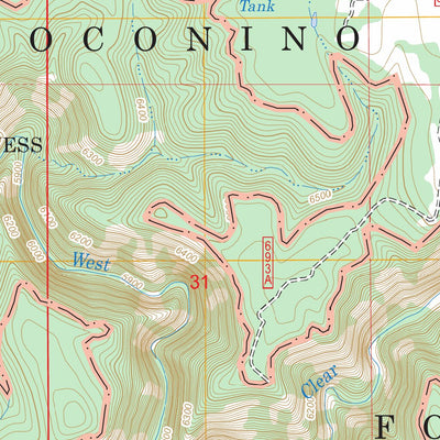US Forest Service - Topo Calloway Butte, AZ FSTopo Legacy digital map