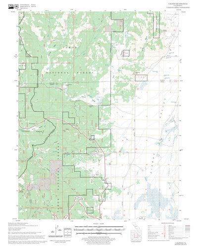 US Forest Service - Topo Calpine, CA FSTopo Legacy digital map