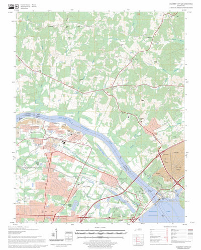 US Forest Service - Topo Calvert City, KY FSTopo Legacy digital map