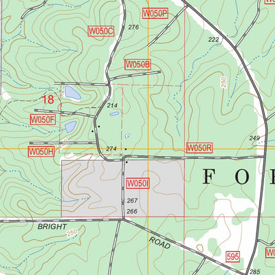 US Forest Service - Topo Calvin, LA FSTopo Legacy digital map