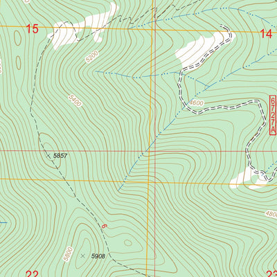 US Forest Service - Topo Calx Mountain, MT FSTopo Legacy digital map
