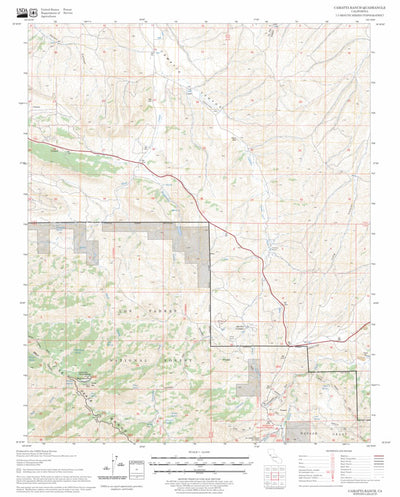 US Forest Service - Topo Camatta Ranch, CA FSTopo Legacy digital map