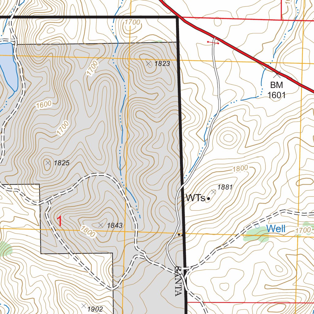 Camatta Ranch, CA FSTopo Legacy Map by US Forest Service - Topo ...