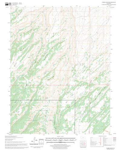 US Forest Service - Topo Camel Back, CO FSTopo Legacy digital map