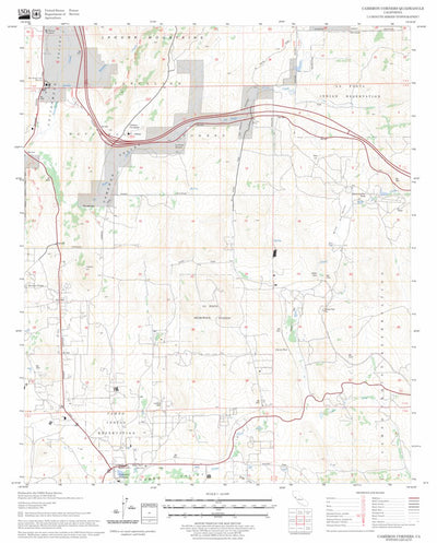 US Forest Service - Topo Cameron Corners, CA FSTopo Legacy digital map