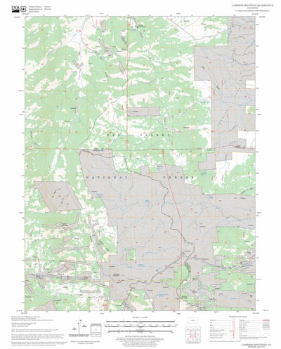 US Forest Service - Topo Cameron Mountain, CO FSTopo Legacy digital map