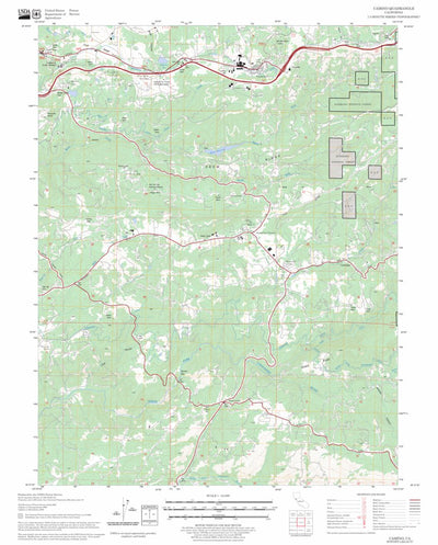 US Forest Service - Topo Camino, CA FSTopo Legacy digital map