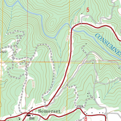 US Forest Service - Topo Camino, CA FSTopo Legacy digital map