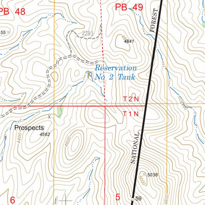 US Forest Service - Topo Cammerman Wash, AZ FSTopo Legacy digital map