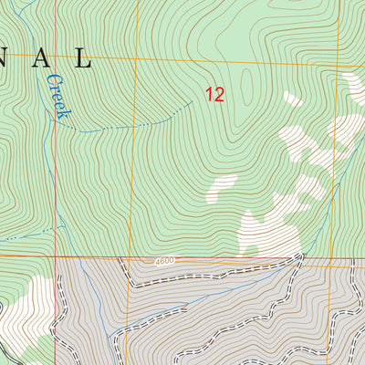 US Forest Service - Topo Camp Creek, MT FSTopo Legacy digital map