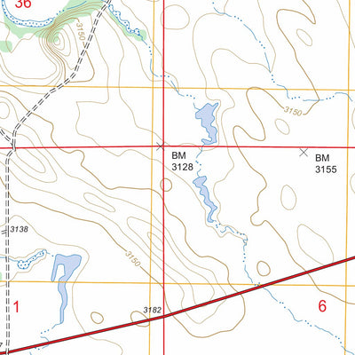 US Forest Service - Topo Camp Crook, SD FSTopo Legacy digital map