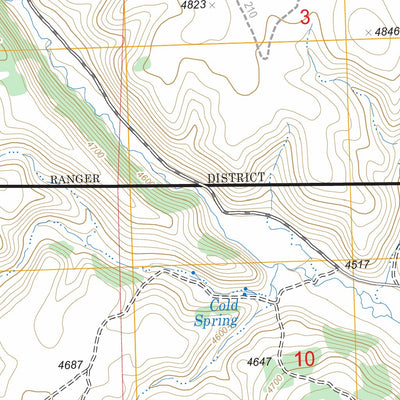 US Forest Service - Topo Camp Currey Spring, OR FSTopo Legacy digital map