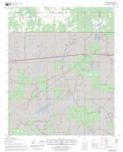 US Forest Service - Topo Camp Hill, MS - TN FSTopo Legacy digital map