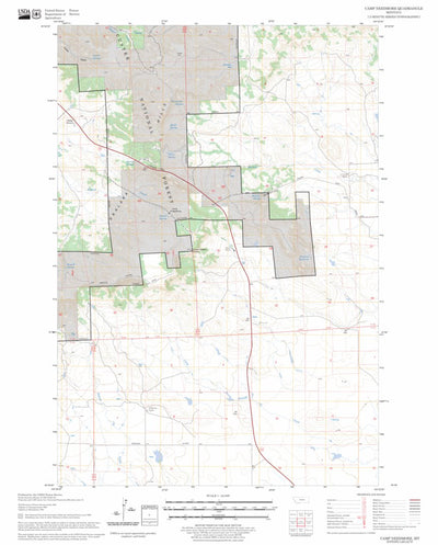 US Forest Service - Topo Camp Needmore, MT FSTopo Legacy digital map