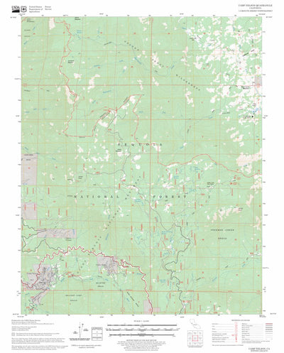 US Forest Service - Topo Camp Nelson, CA FSTopo Legacy digital map
