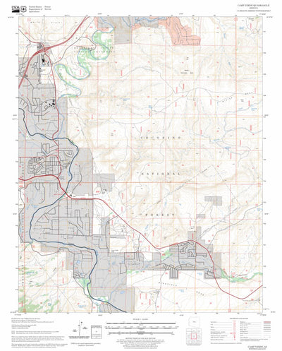 US Forest Service - Topo Camp Verde, AZ FSTopo Legacy digital map