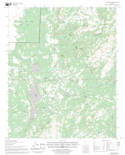 US Forest Service - Topo Camp Wood, AZ FSTopo Legacy digital map