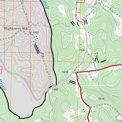 US Forest Service - Topo Campbell Mountain, GA FSTopo Legacy digital map