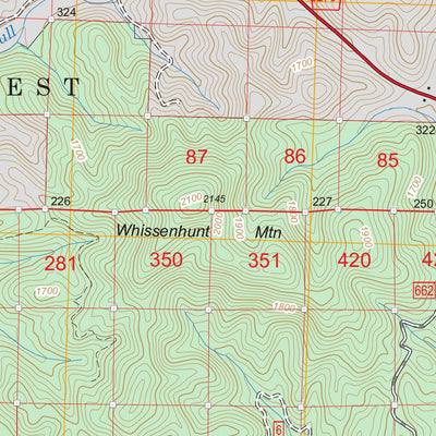 US Forest Service - Topo Campbell Mountain, GA FSTopo Legacy digital map