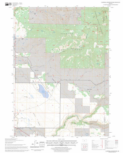 US Forest Service - Topo Campbell Reservoir, OR FSTopo Legacy digital map
