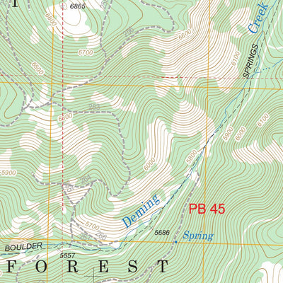 US Forest Service - Topo Campbell Reservoir, OR FSTopo Legacy digital map